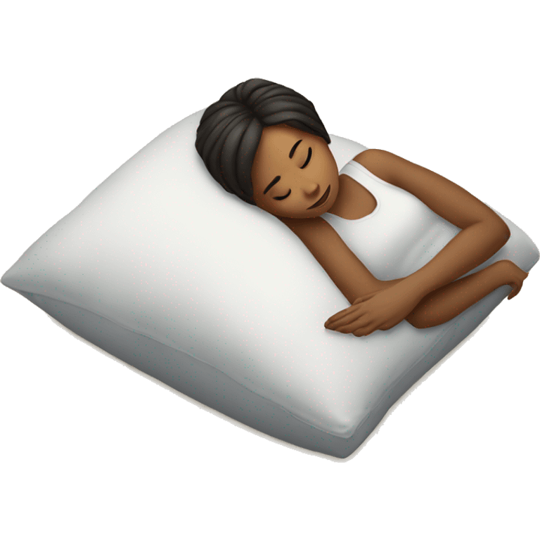 girl lying on pillow emoji