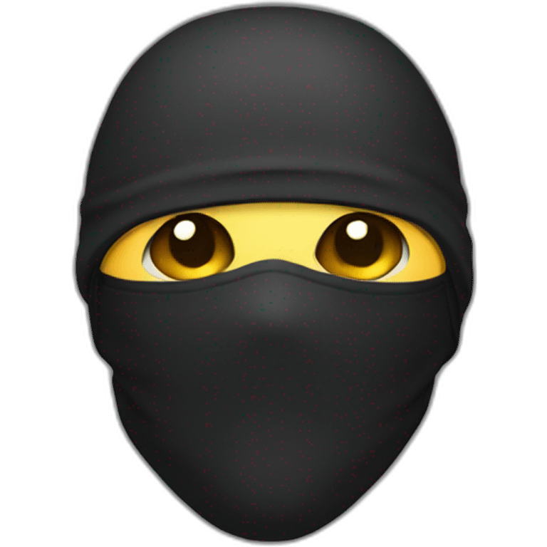 man with a balaclava emoji