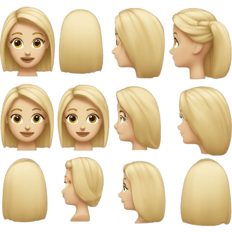 Blonde à esthétique  emoji