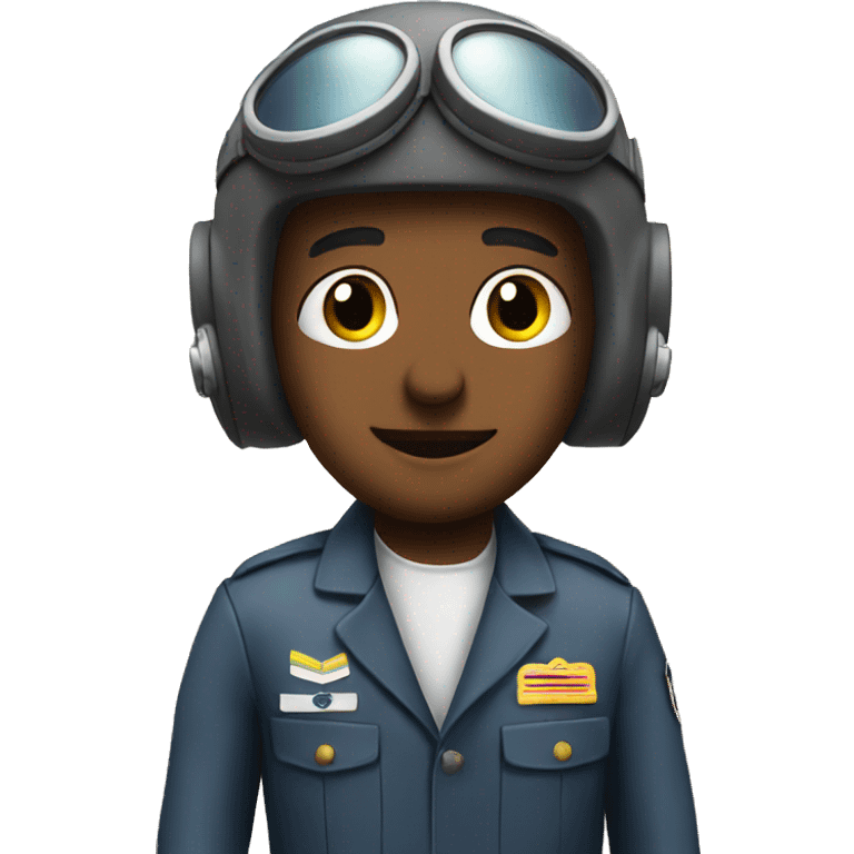 Pilot in a sky emoji