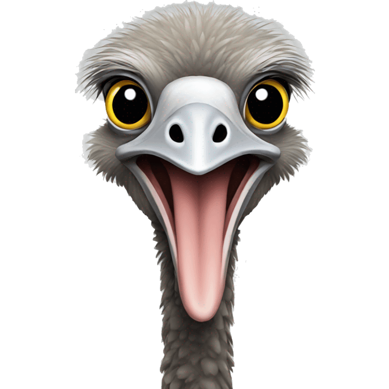 Ostrich standing emoji