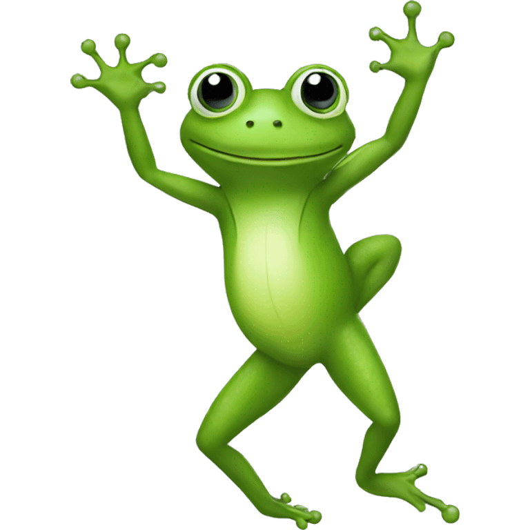 Dancing frog emoji