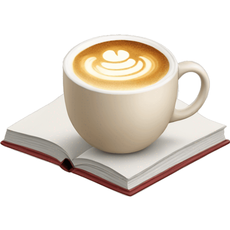 latte next to open book emoji