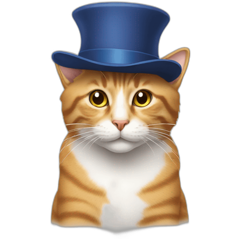 Cat in hat emoji