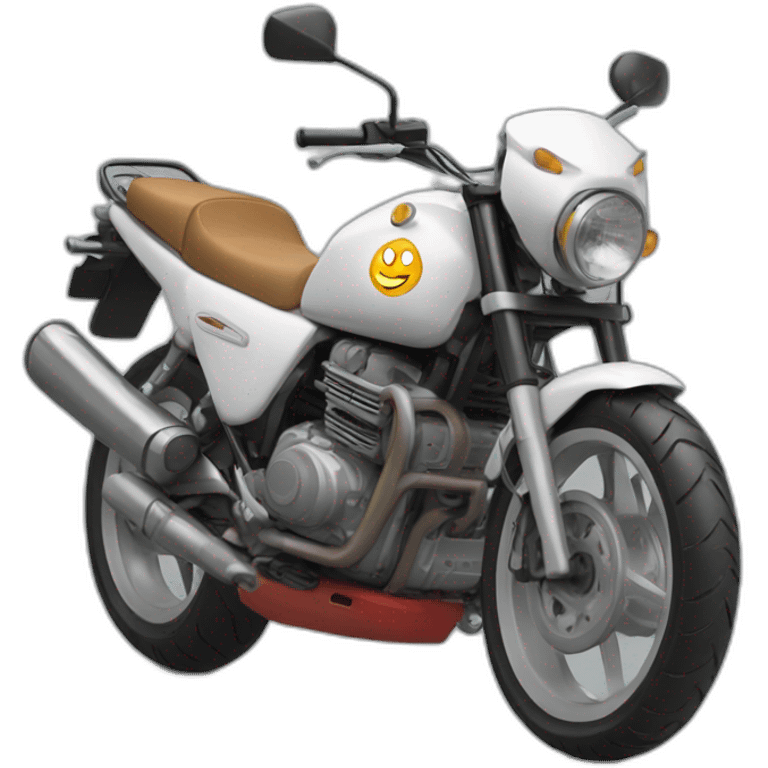 Un chat sur une moto emoji