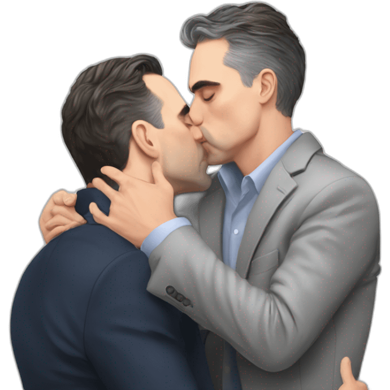 Jordan peterson kissing Ben Shapiro emoji