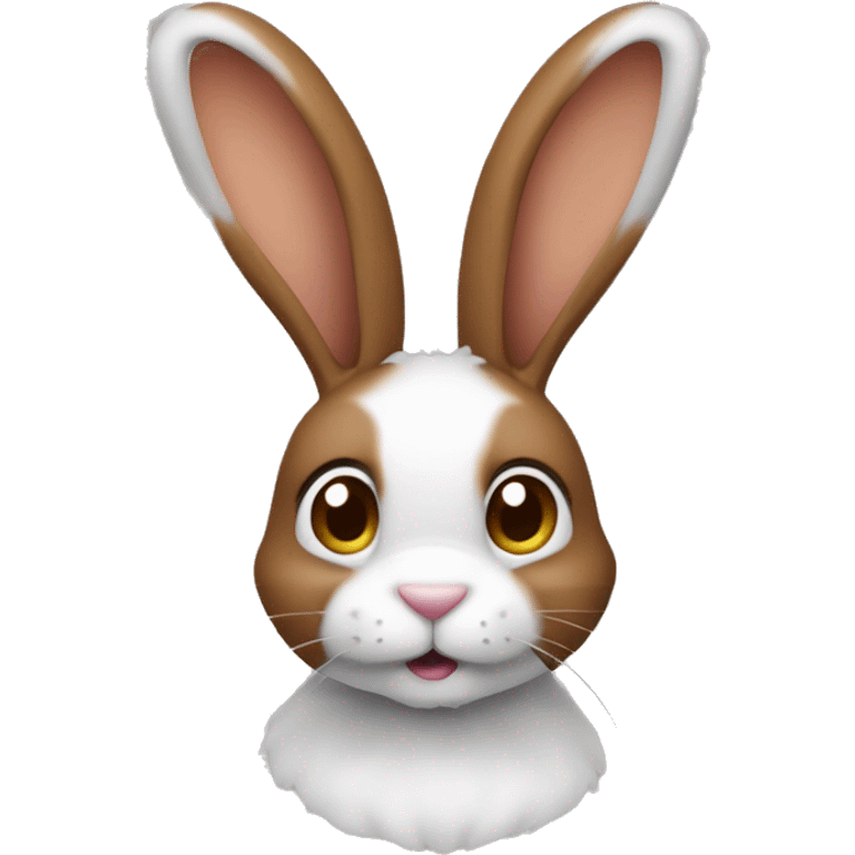 Lapin avec les oreilles tombante qui est de couleur marron sans aucune autre couleur  emoji