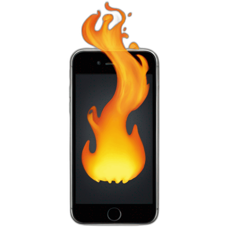 Iphone flaming emoji