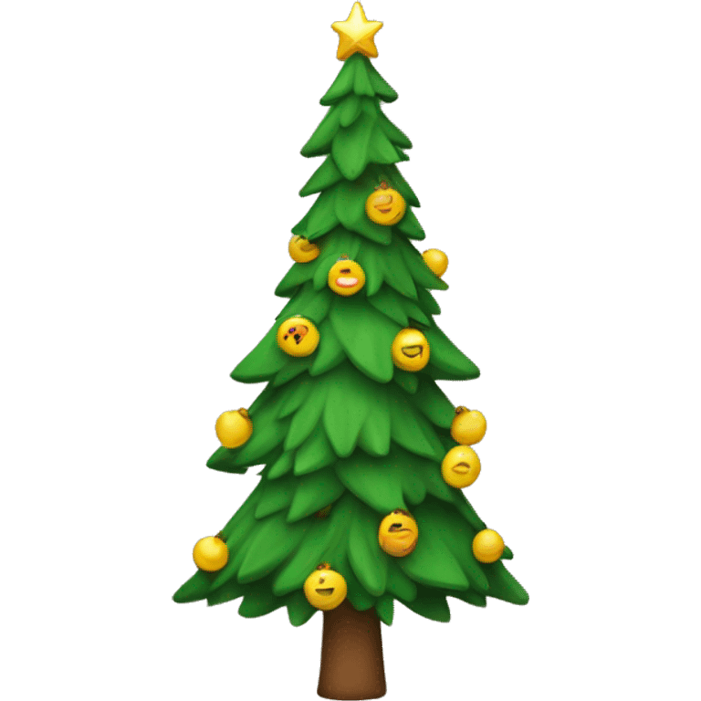 ein tannenbaum mit schleife emoji