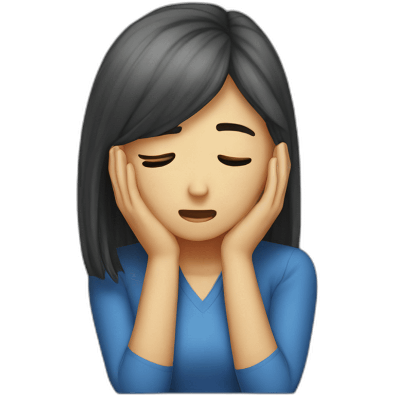 facepalm girl emoji