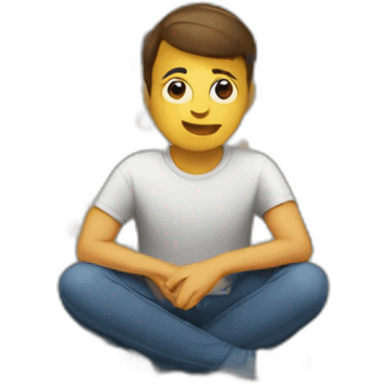 sitting is the opposite of standing emoji