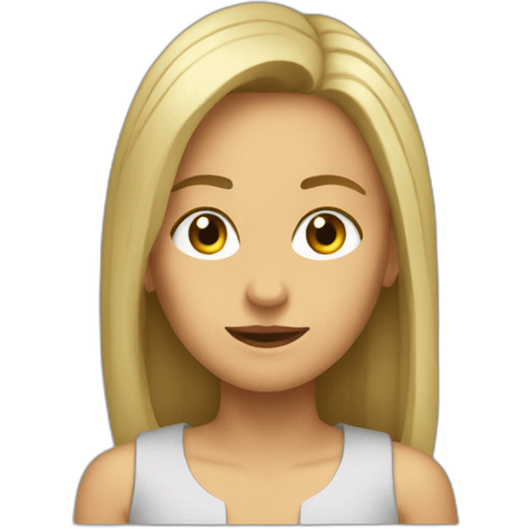 una persona en la quibra emoji