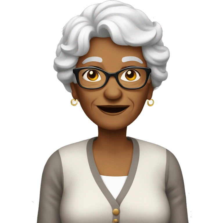 Cool grandma  emoji