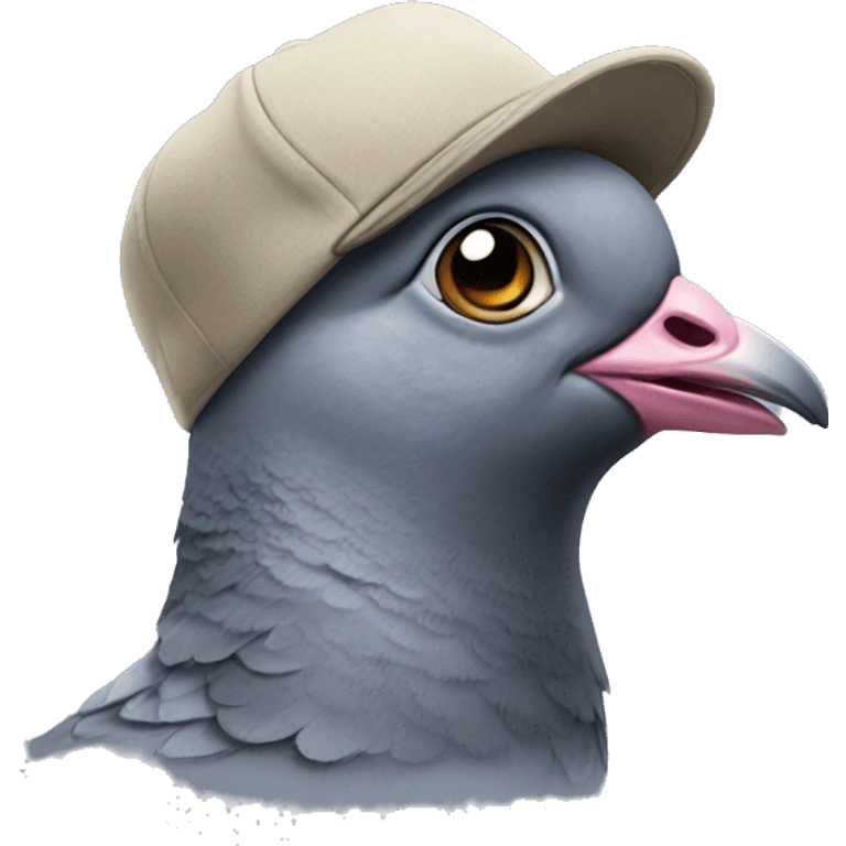 pigeon wearing a hat  emoji