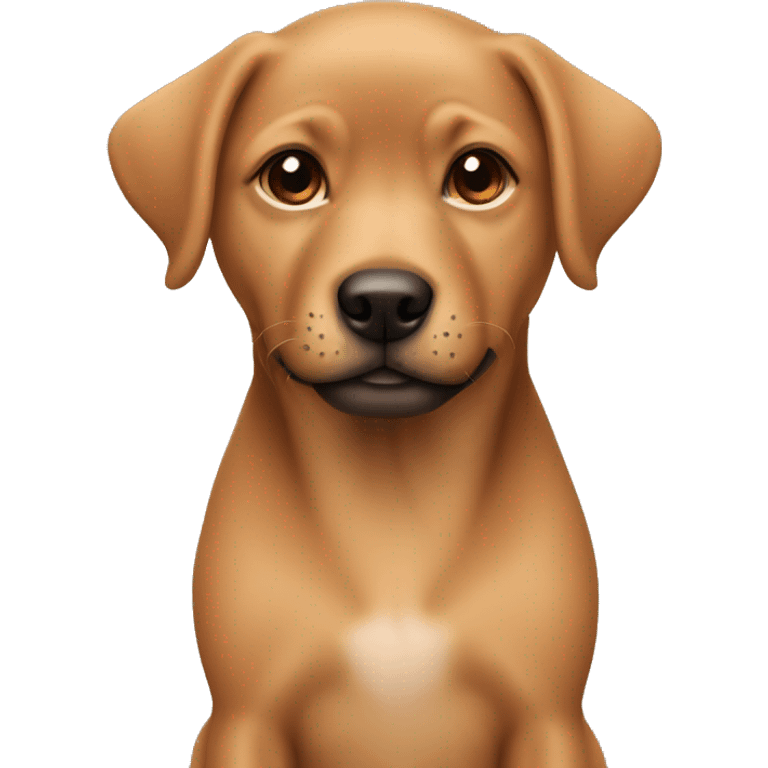 tan puppy brown nose emoji