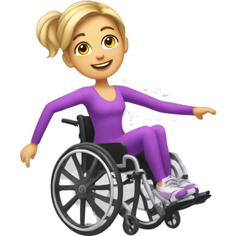 Wheelchair dancer emoji