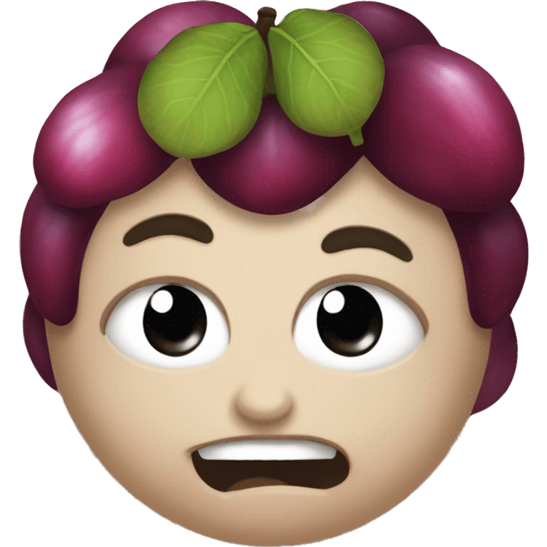 Mangosteen has a lovely chubby face emoji