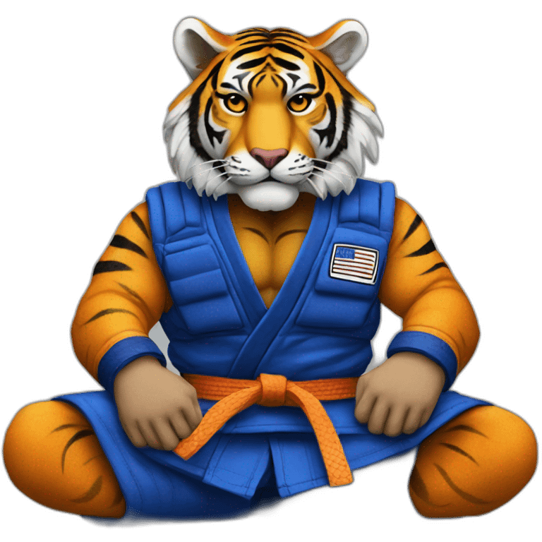 BJJ seated guard  Tiger  emoji