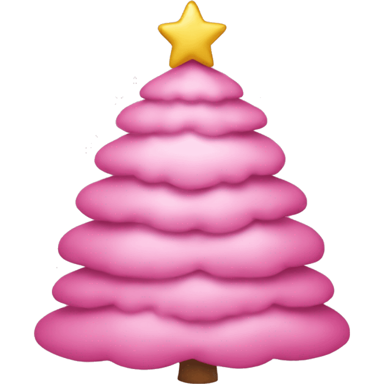 Christmas tree pink ￼ emoji