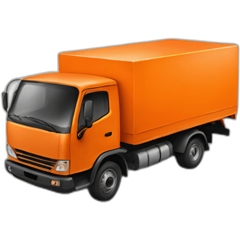 orange truck delivery emoji