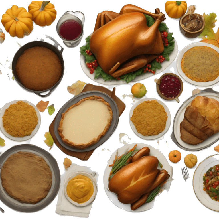 Traditional thanksgiving meal  emoji