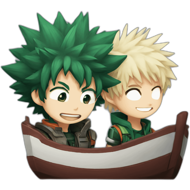 Deku ship and Bakugo emoji