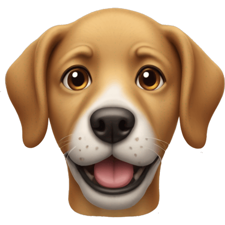 The funny dog head emoji