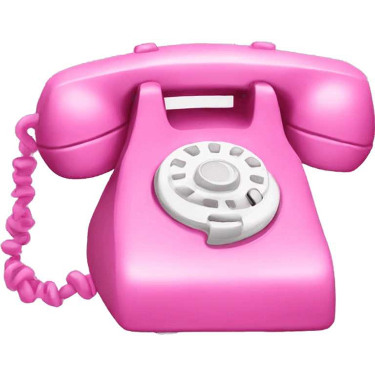 pink phone emoji