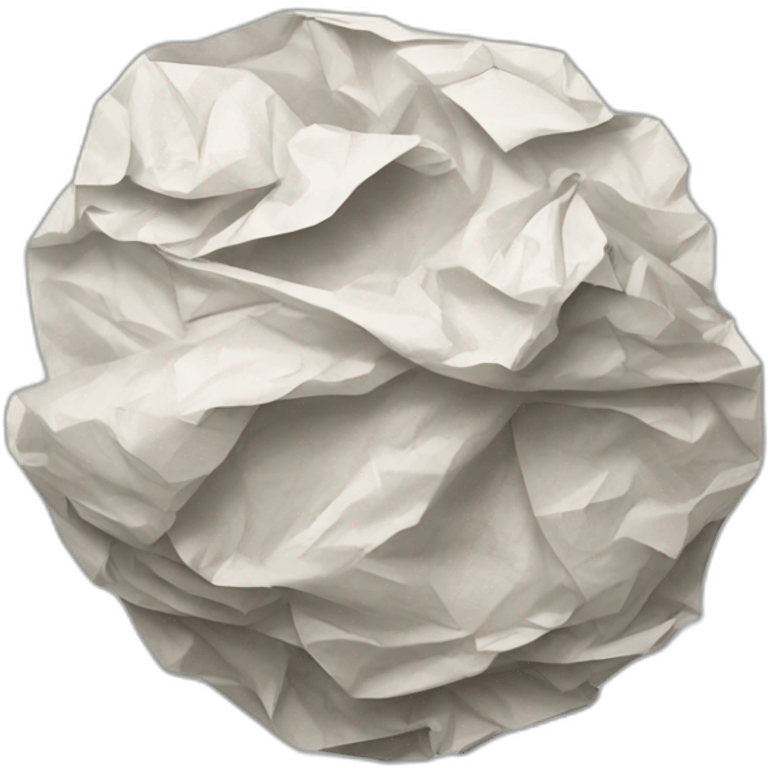 crumpled paper ball emoji