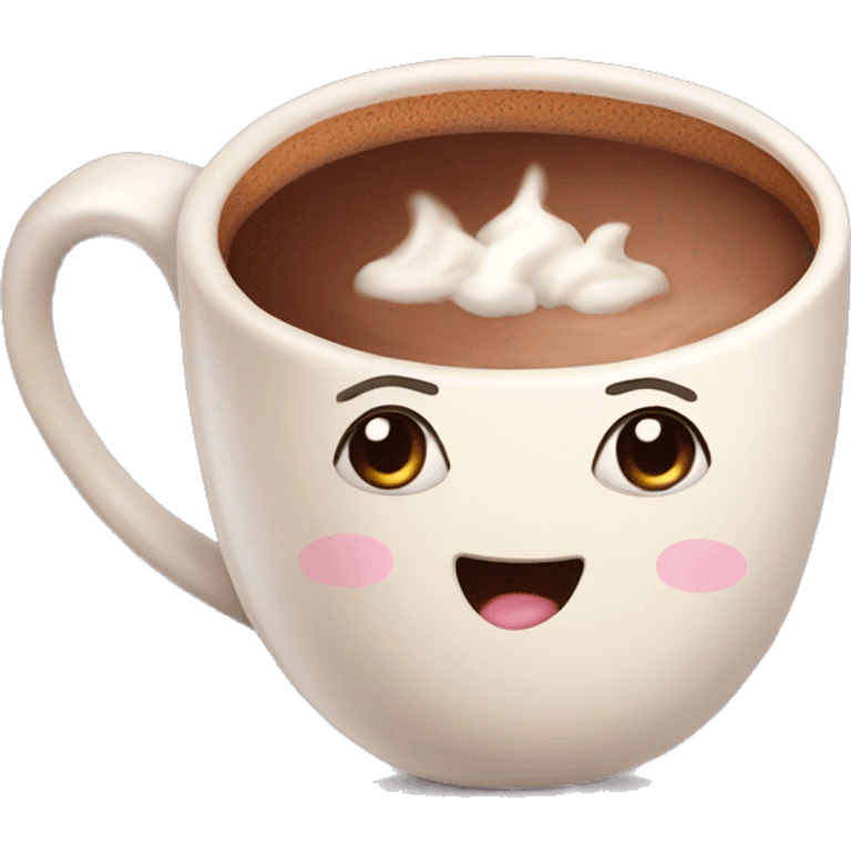 Hot coco cute emoji