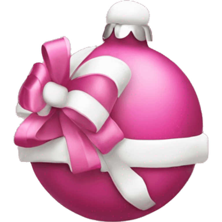 a pink christmas stuff emoji