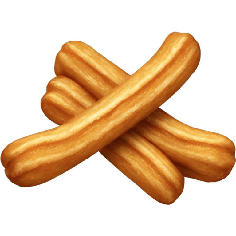 Plain churro on plate emoji