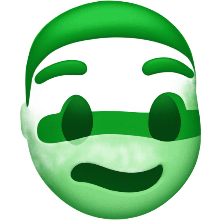 a in green bold emoji