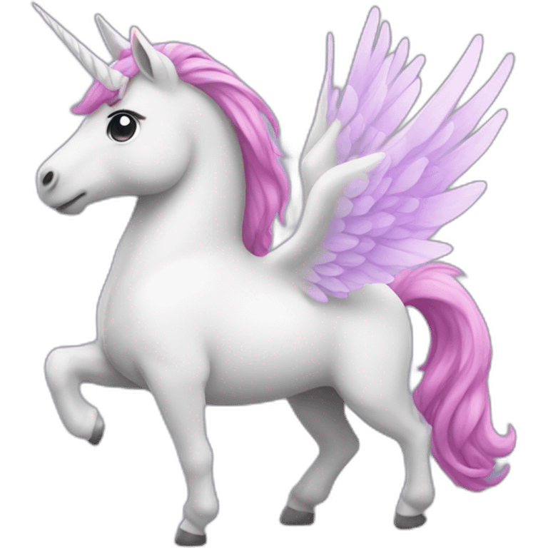 Unicorn with wings emoji