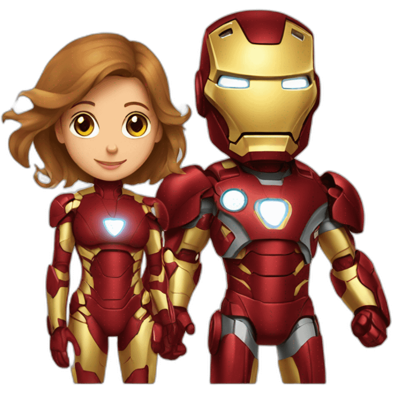 Ironman with gf emoji