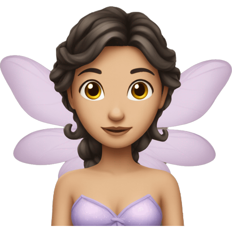 Brunette fairy emoji