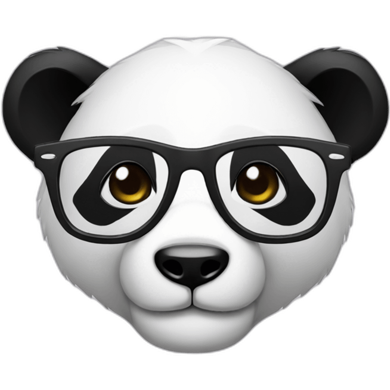 Panda with glasses emoji