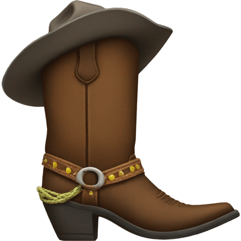 Cowboy boot emoji