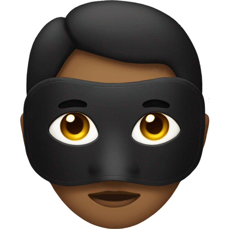 Black sleep mask emoji