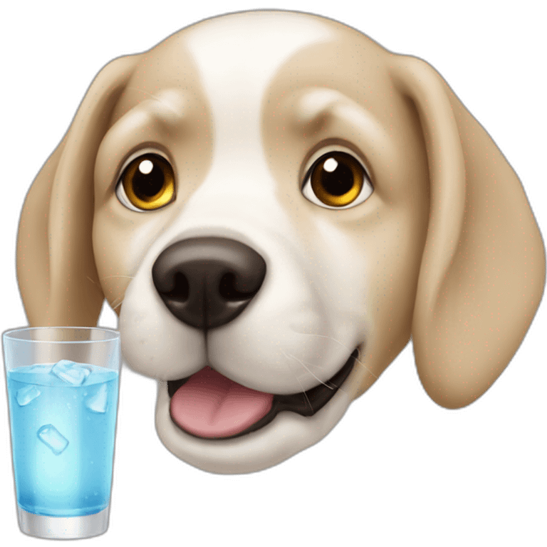 dogs drink vodka emoji