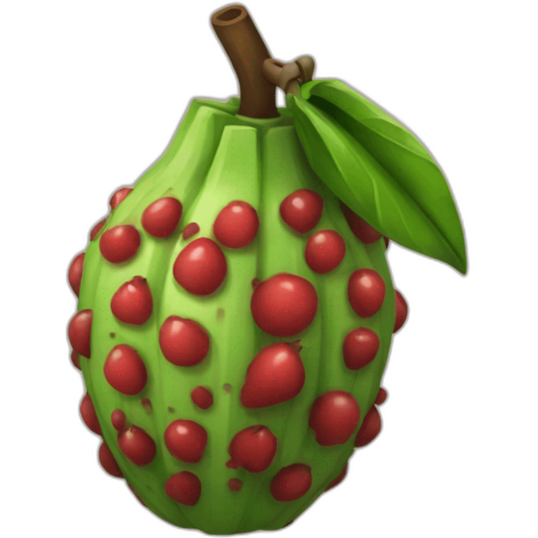 A grenade fruit emoji