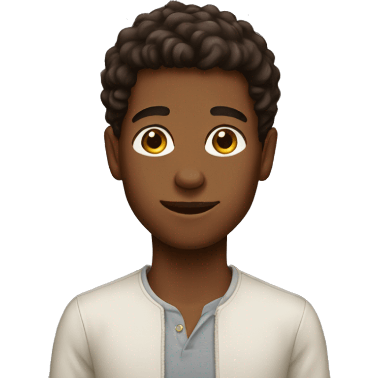 tall brown skinned boy emoji