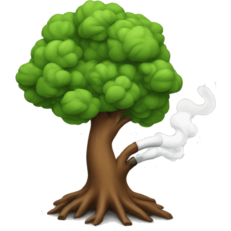 Tree  smoking emoji