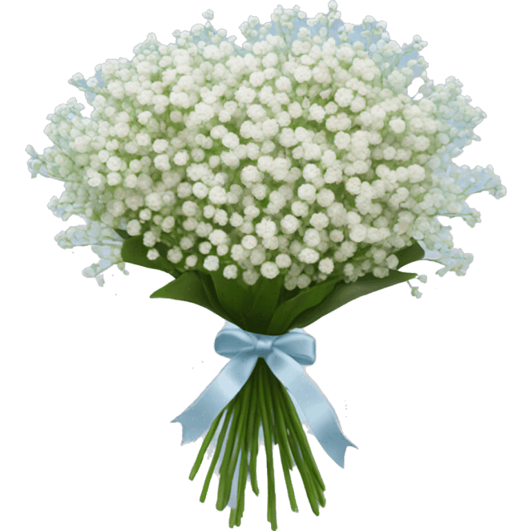 babys breath bouquet  emoji