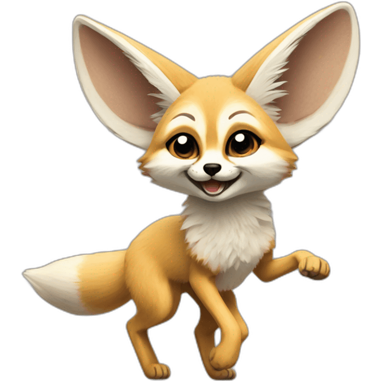 Fennec Fox dancing emoji