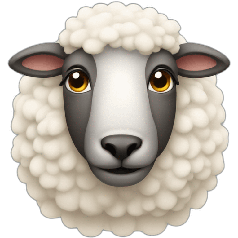 sheep with mullet emoji