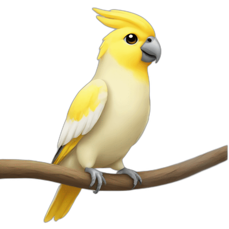 Yellow cockatiel emoji