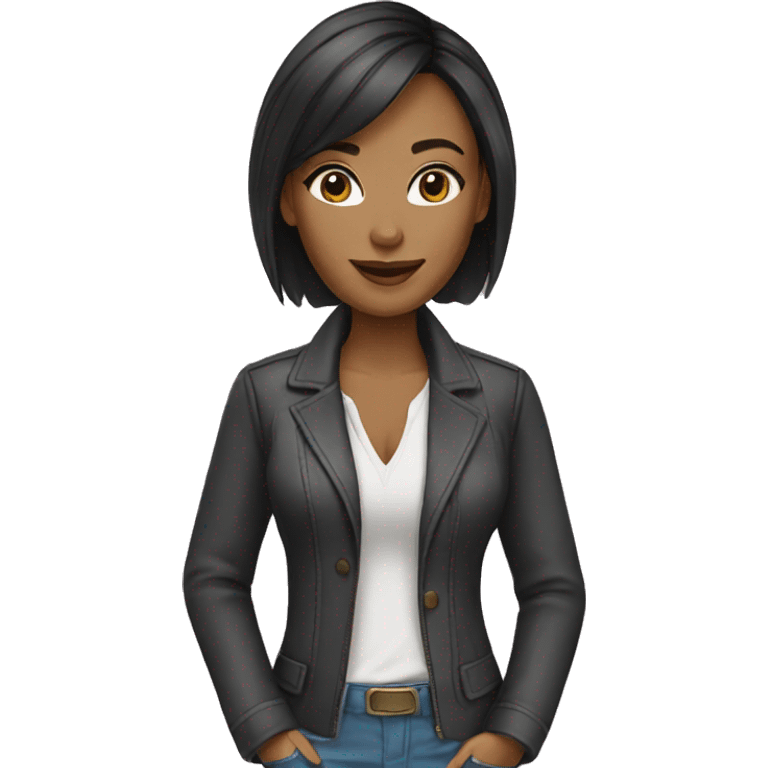 chic women's clothing store owner emoji