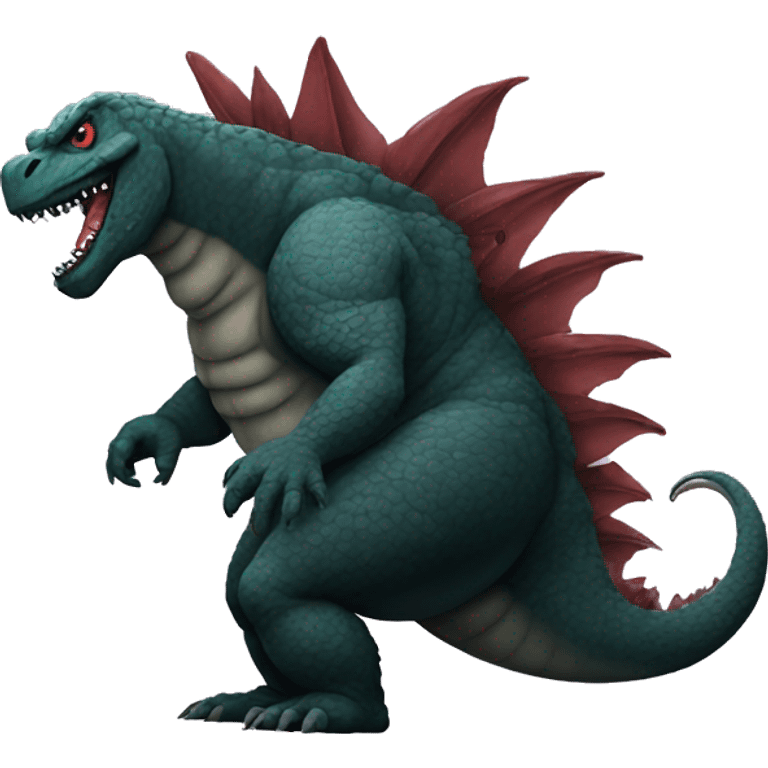 Godzilla with tattoos emoji