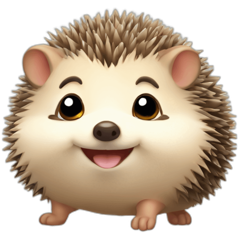 Cute little Chubby Hedgehog  emoji